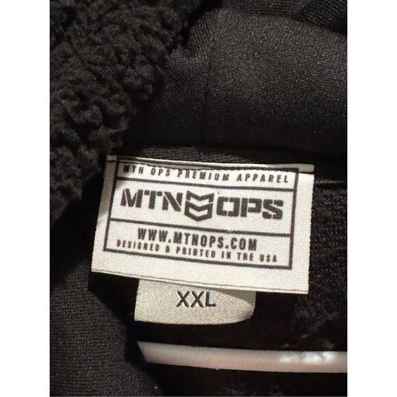 MTN OPS Pro-Fleece Black Sweatshirt Hoodie Men's XXL - Picture 5 of 13